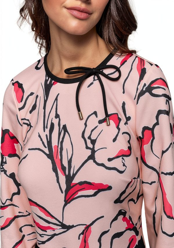 Karl Lagerfeld Paris Womens Dress Flounce Hem 3/4 Sleeve-4