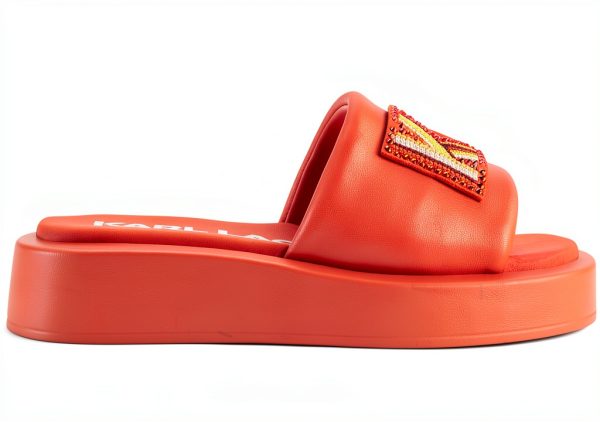 Karl Lagerfeld Paris Womens Slide Sandals Platform Cushioned-4
