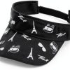 Karl Lagerfeld Paris Womens Sun Hat Black White Luxury-2