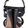 Karl Lagerfeld Paris Womens Heeled Sandals High Ankle Strap-2