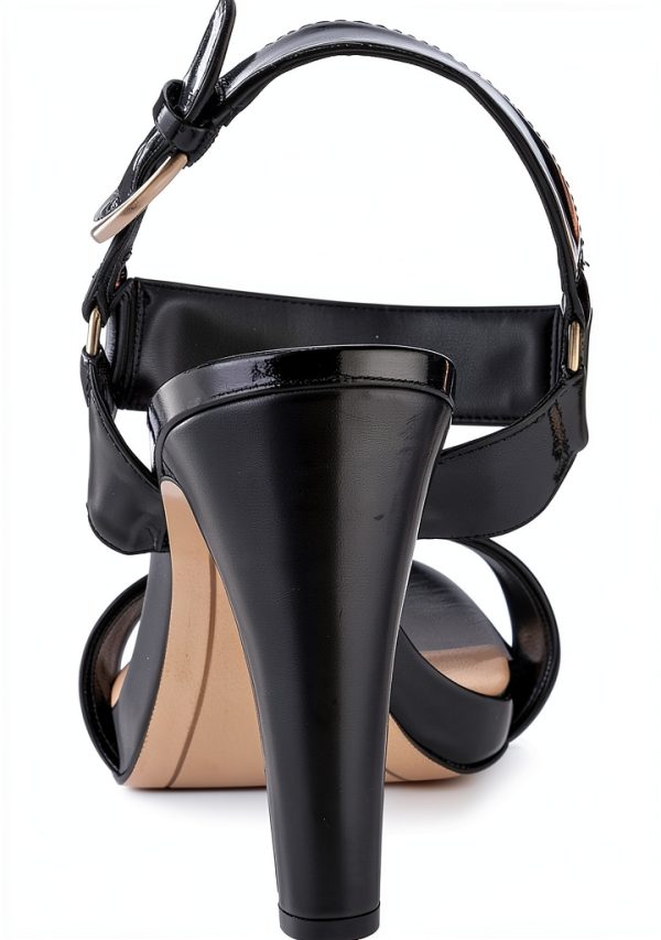 Karl Lagerfeld Paris Womens Heeled Sandals High Ankle Strap-2