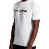 Karl Lagerfeld Mens T Shirt Short Sleeve White-2