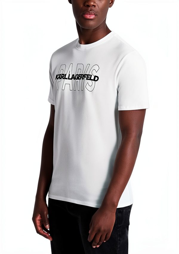 Karl Lagerfeld Mens T Shirt Short Sleeve White-2