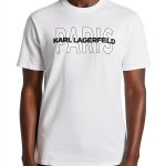 Karl Lagerfeld Mens T Shirt Short Sleeve White-0